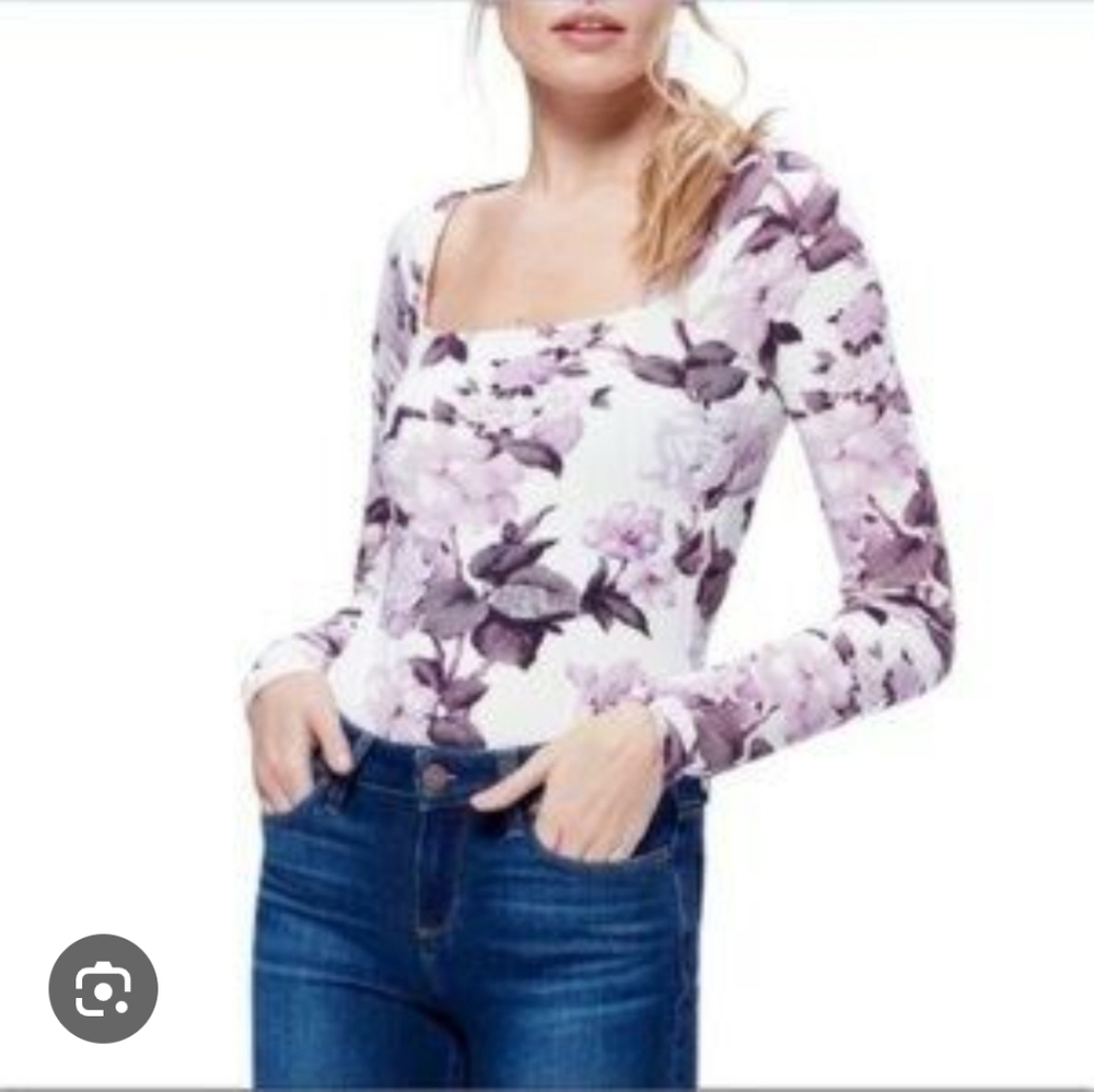 PAIGE Purple Floral Blouse
